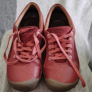Keen Women's Red Leather Shoes